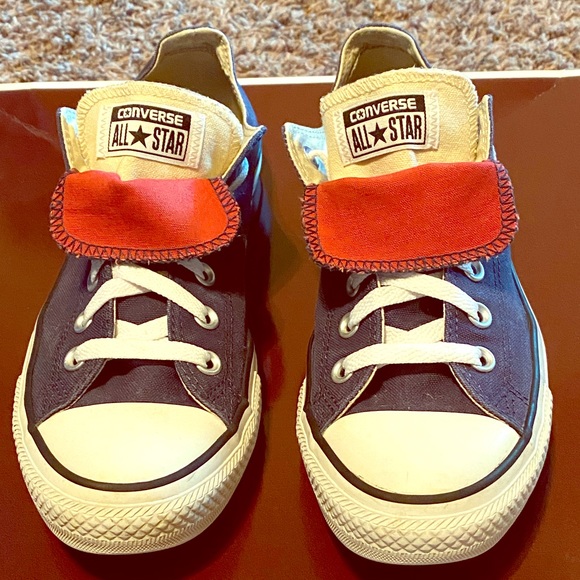 womens navy blue converse